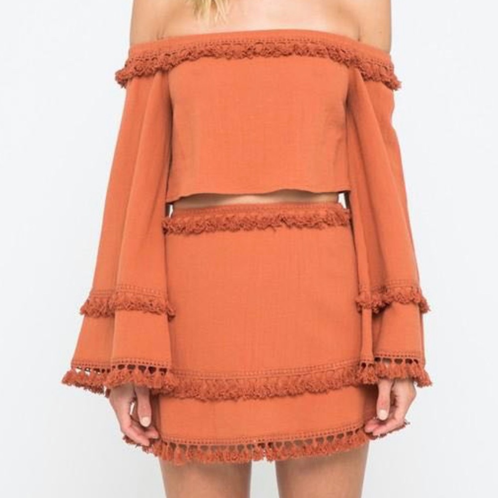 Skylar + Madison Tassel Two Piece Set (S)